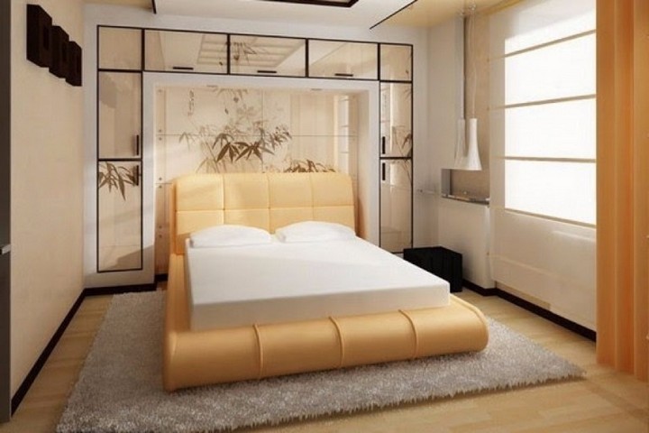 Визуализация японского стиля к спальне