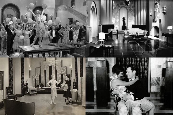 Кадры из немого фильма "Наши танцующие дочери", 1928 года