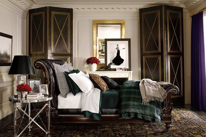 Спальня с текстилем Ральф Лорен