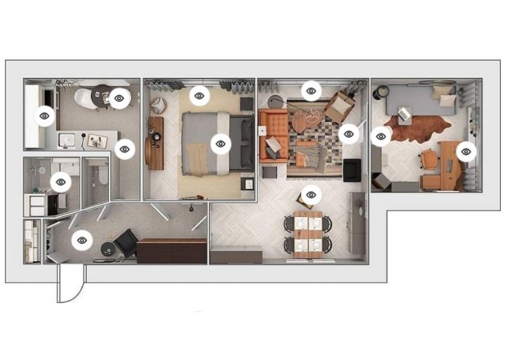 Дизайн-проект квартиры в доме серии 1-ЛГ-602