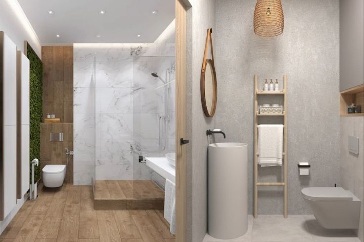 Ванные комнаты в эко-стиле